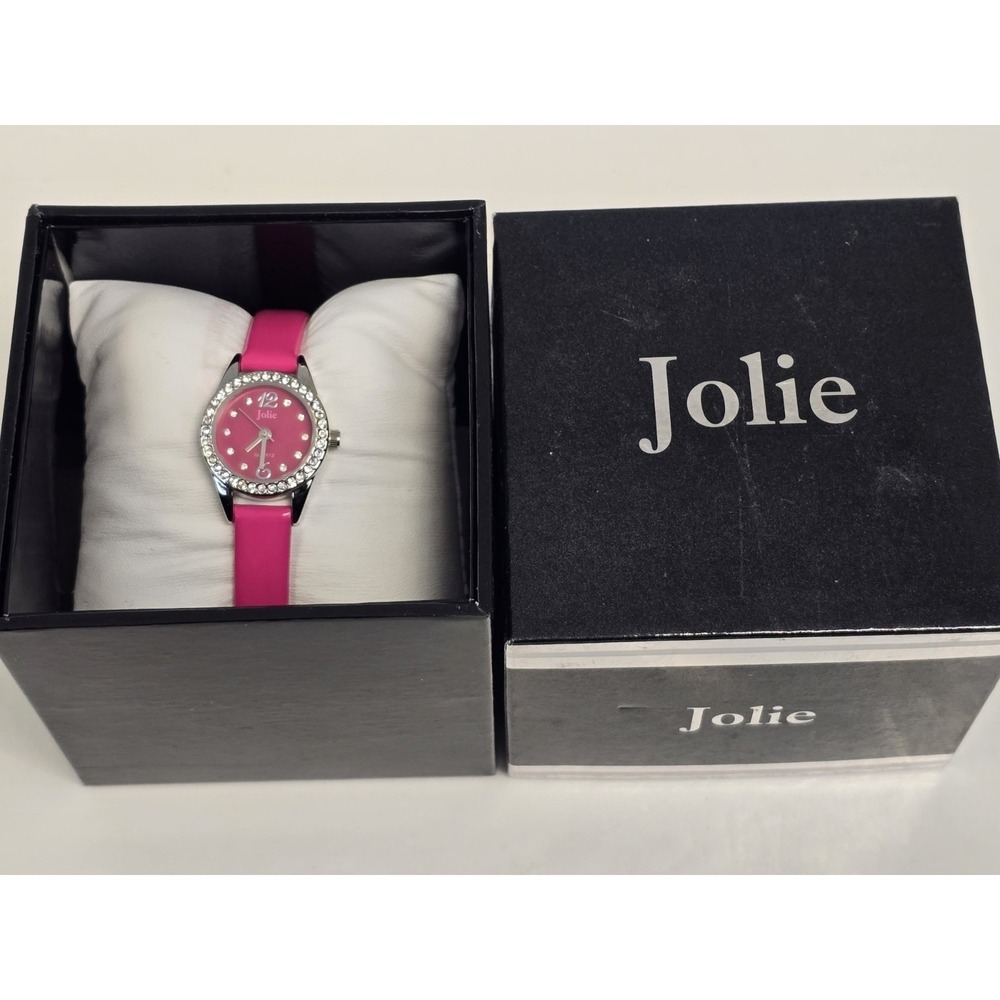 Jolie Womens Quartz Watch Pink Patent Leather Wristband JOL20110